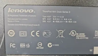 Lenovo Thinkpad Mini Dock Series 3 loc3D36