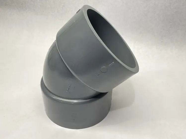 Used LASCO SCHEDULE 80 PVC 45 DEGREE ELBOW 6" SOCKET X SOCKET Valves/Fittings | Maverick Industrial Sales #1105304