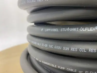 USED LAPP 86 FEET- OLFLEX VFD SLIM 4G4 12/4C, 4C 12 AWG BLACK