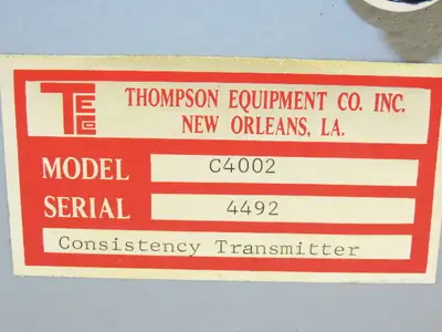 TECO C4002 Consistency Transmitter Enclosure 12x7x6" Control Box