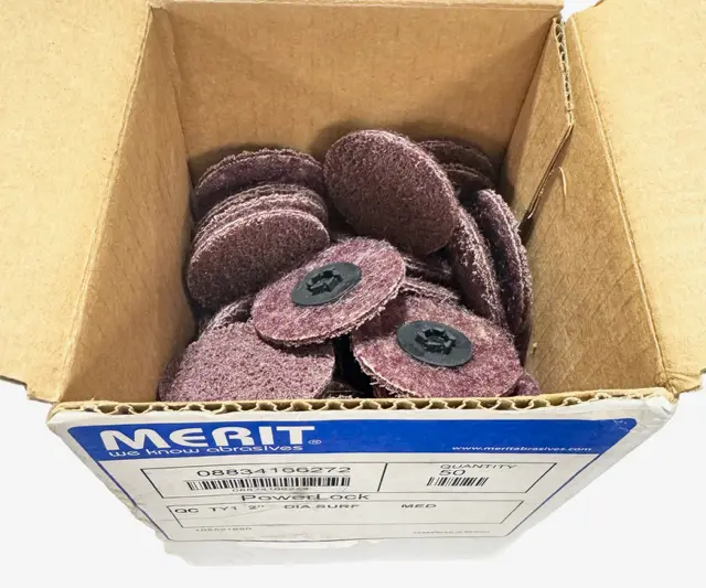 Merit 2" Surface Prep Conditioning Discs Type XC Aluminum Oxide Medium 50 Pack