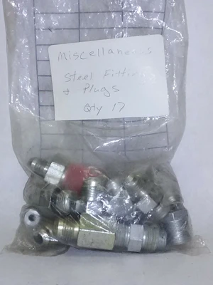 Lot of 17 Mix  steel adapters/fittings