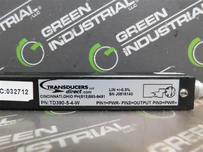 Transducers Direct TD390-5-4-W Linear Position Transducer 4" Stroke Used
