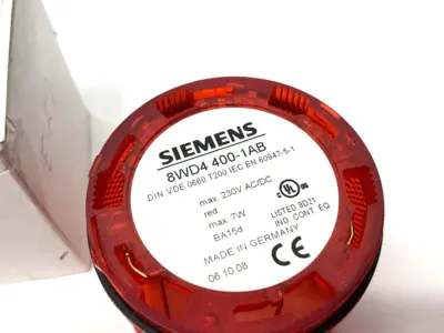 New | in-Stock Siemens SIRIUS 70mm Steady Stack Light Element Red, 230V Light Source Equipment Michigan US | Maverick Industrial Sales #1400589