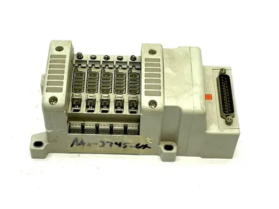 VV5QC11-05N3FD0-S | SMC  Pneumatic Manifold Base w/ D-Sub Connector - Used