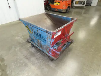 McCullough Wright Self Dumping Hopper 1/4" Yard 4000lb 2 Ton Rubber Wheels