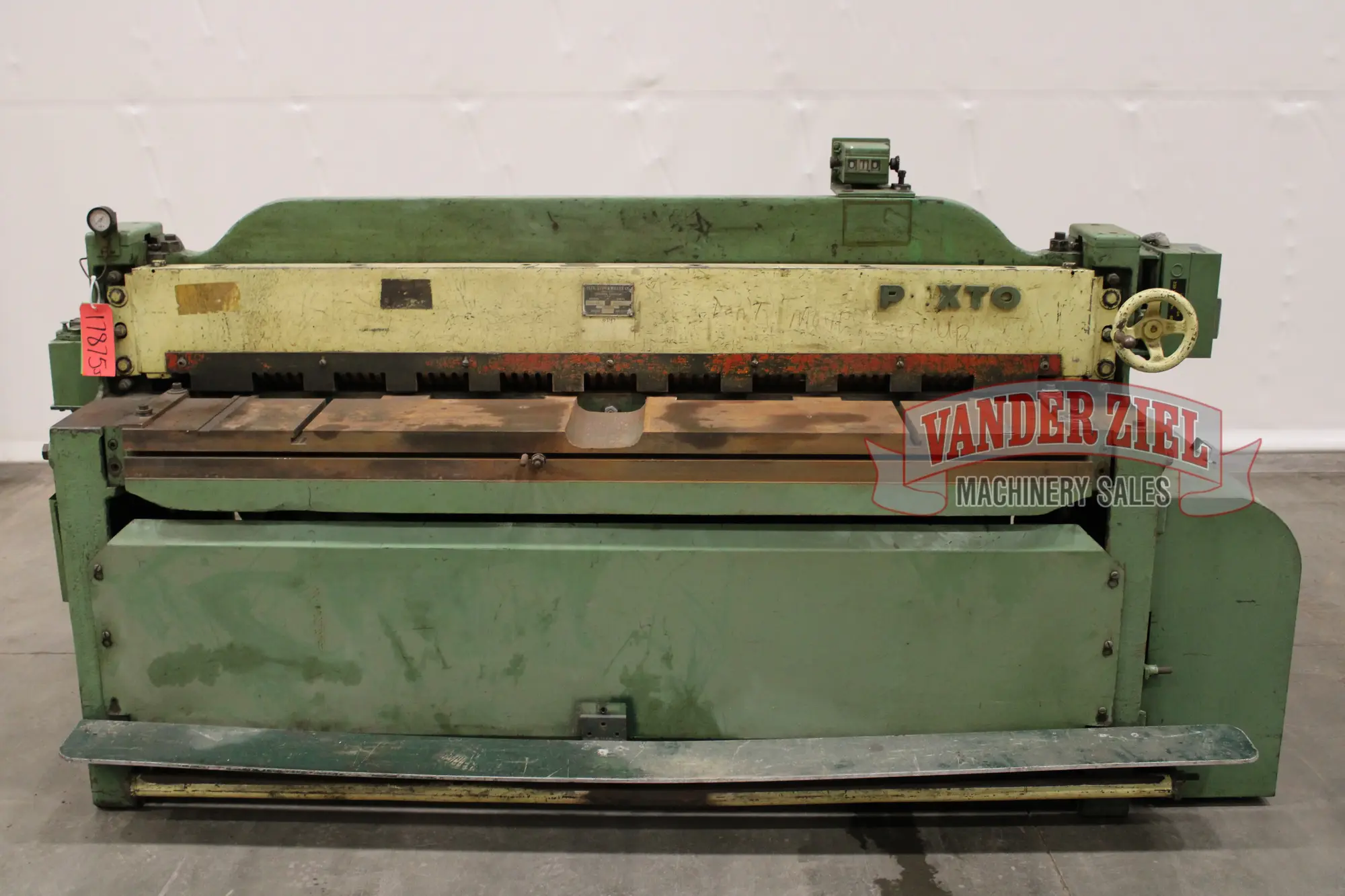 Used PEXTO 14-U-6G Sheet Metal Shears Michigan US | Vander Ziel Machinery Sales #483387