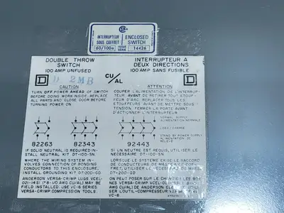 USED SQUARE D 82343