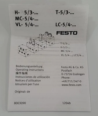 NEW Festo VL-5/4-1/4