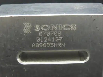 Sonics A09893HRN Ultrasonic Welding Horn Slotted Plate 4"x2.4"x1"