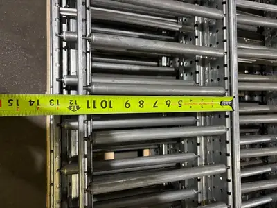 USED MALLARD MANUFACTURING 98"L X 11.5"W GRAVITY FLOW RACKING