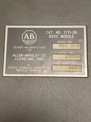 Used ALLEN-BRADLEY 1771-DB Industrial Controls Ohio US | Surplus Asset Holdings #1238343