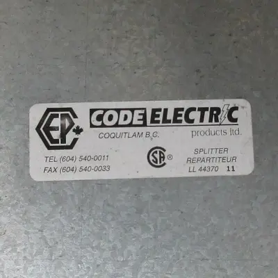 Code Electric 400 Amp PAD Splitter Trough