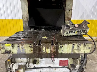 220 TON AIDA MODEL #NC1-200(2) GAP FRAME PRESS, WITH 9.84" STROKE: STOCK #22202