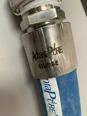 USED ADVANTAPURE APEWF-W-1000 1.5" X 91" FLEXIBLE SILICON HOSE 150PSI
