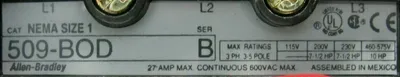 NEW ALLEN BRADLEY 513-BDBD-38 COMBINATION STARTER SIZE 1 SER.1 513BDBD38