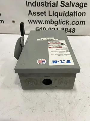 Eaton DG321UGB 30A Safety Disconnect Switch 240VAC 60Hz