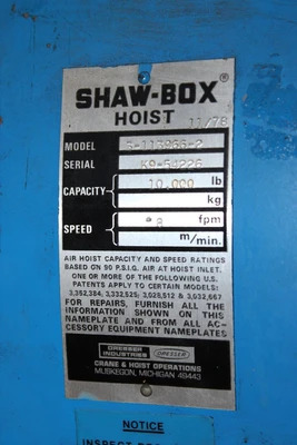 USED 1981 SHAW 3-113966-2