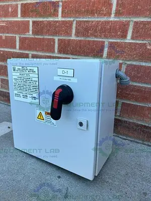 USED INDUSTRIAL CONTROL PANEL 1244250 STANDARD ENCLOSURE 9" X 15.5" X 16"