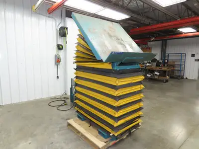 Advance Hydraulic Scissor Lift and Tilt Table 3500lb 48x48" 45° 36" Travel 120V