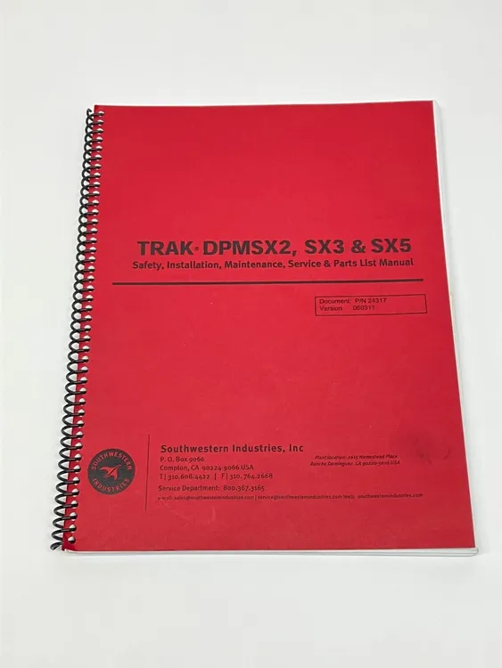 Used SOUTHWESTERN INDUSTRIES SAFETY, INSTALLATION, MAINTENANCE, SERVICE & PARTS LIST MANUAL Miscellaneous MRO | Maverick Industrial Sales #1122300