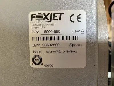 USED FOXJET | ZEBRA TECHNOLOGIES CORP LS6000 SPEC.E | 110PAX4