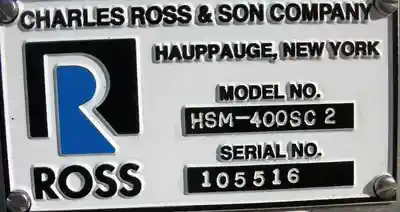 USED ROSS HSM 401SC2
