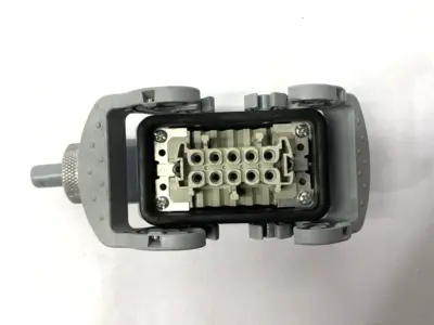 USED WIELAND BASE HOUSING CONNECTOR ENCLOSURE W/ 70.300.1040 CONNECTOR