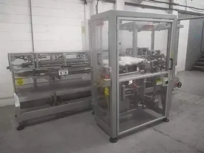 Serpa model 120 stainless steel vertical cartoner for bottles