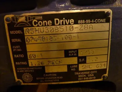 NEW CONE DRIVE RSHU30B510-28A