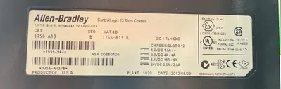 Used ALLEN-BRADLEY ALLEN-BRADLEY 1756-PA72 SER C, 1756-A13 SER B Power Supplies | ND Industrial Surplus #1214082