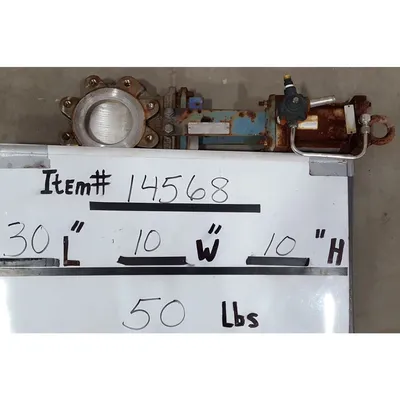 Used 4" Stainless Steel Fabri-valve Knife Slide Gate