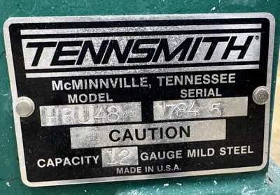 Used TENNSMITH HBU48-12 Box & Pan Brakes including Finger Ohio US | CW WOOD MACHINERY #1362769