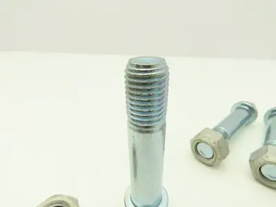 7/8"-9 Grade 8 Hex Head Cap Screw 4" Flange Head Bolt & Nut Alloy  Lot of 8