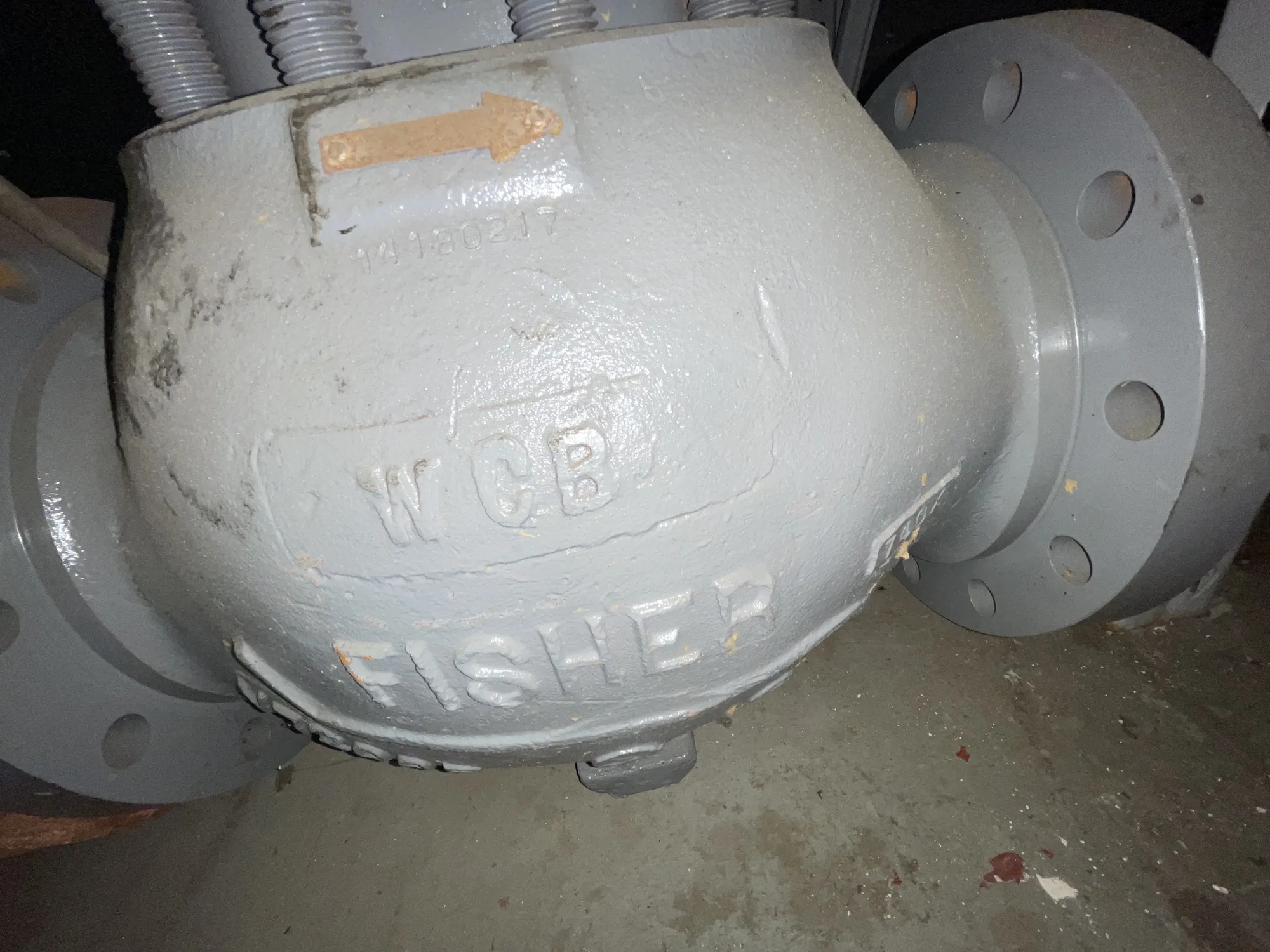 Fisher Control Valve type EWD, size 6"x 8" class 300