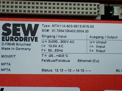 New | in-Stock SEW EURODRIVE MTA11A503S513M1500 Variable Speed Drives Ohio US | HGR 24 #1007013