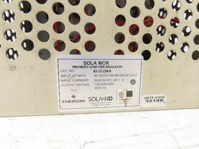 Used SOLA _UNKNOWN_ Robot Parts Indiana US | Arrow Industrial #1412046