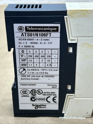 USED TELEMECANIQUE ATS01N106FT
