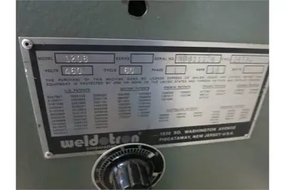 Weldotron 12080 tray wrapper, roller infeed, sealing jaws
