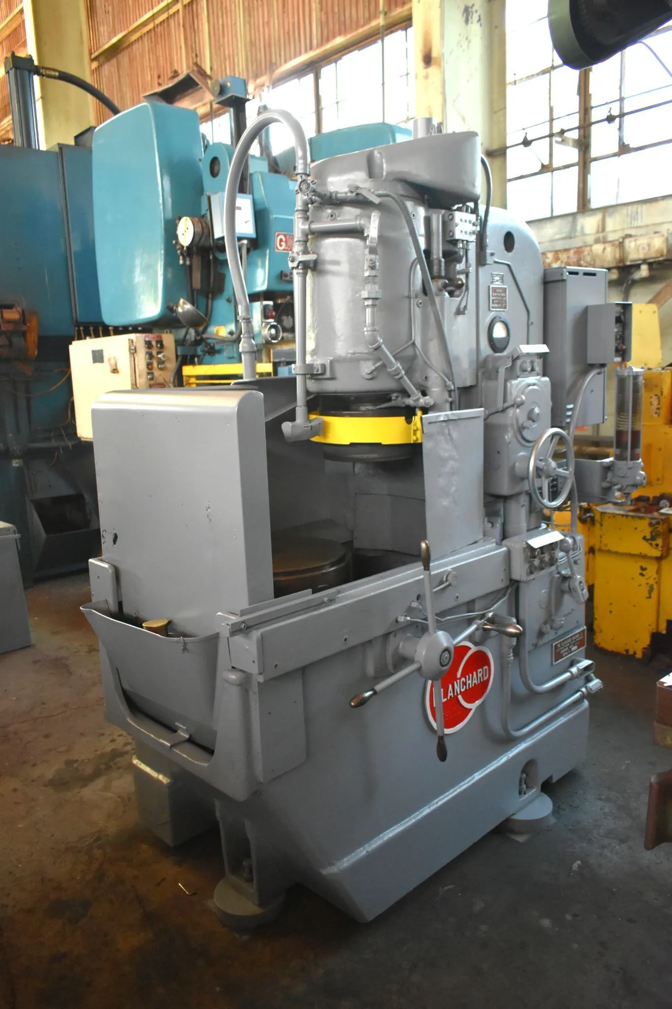 16" BLANCHARD "11-16" VERTICAL-SPINDLE ROTARY SURFACE GRINDER w/CYLINDRICAL GRINDING WHEEL - 15 HP SPINDLE - COOLANT SYSTEM