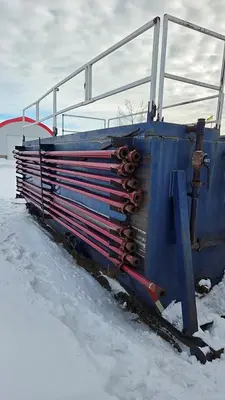 USED 30 M3 (192 BBL) SKID MOUNTED 2 COMPARTMENT MUD TANK