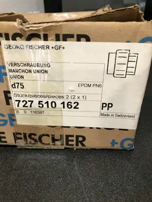George Fischer GF 727-510-162 2″ Polypropylene True-Union Valve Fittings -NIB of 2