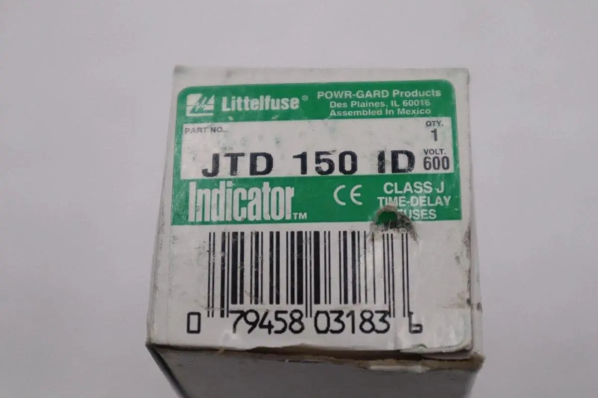 NEW OPEN BOX Littelfuse JTD-150-ID Fuse STOCK 5839