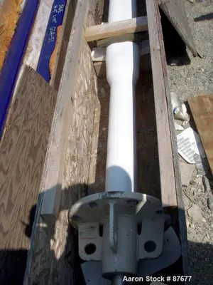 Used 110” Beaver Tail Baffle – 8” Nozzle, Glass-Lined Reactor Component