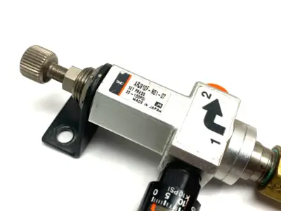 Used SMC Miniature Regulator Tube Out Fitting 30~100psi Air Pressure Regulators Michigan US | Maverick Industrial Sales #1389727