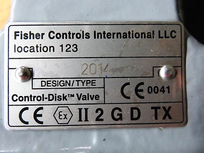 Fisher 8" 150# Butterfly Control Valve, material WCC/316