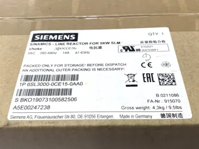NEW SIEMENS 6SL3000-0CE15-0AA0