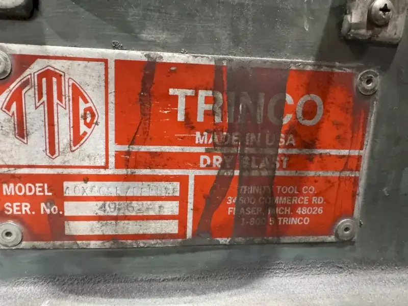Used TRINCO _UNKNOWN_ Blast Cleaning Ohio US | Yoder Brothers machinery #1285451