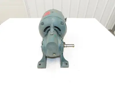 Reliance DC Gearmotor 1/2Hp 95V 83rpm 24:1 Reducer LH Output 56 Fr 30/Min Duty