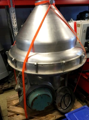 Alfa-Laval MRPX 418 HGV-74C cold milk separator, 316SS.